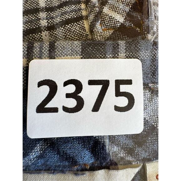 Sundance Flannel Button Up Shirt Long Sleeve Blue Plaid Flap Pockets Sz S #2375 - Picture 12 of 13